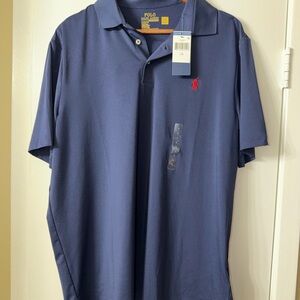 Polo Ralph Lauren Performance Polo Shirt – Navy – Size Large – NWT
